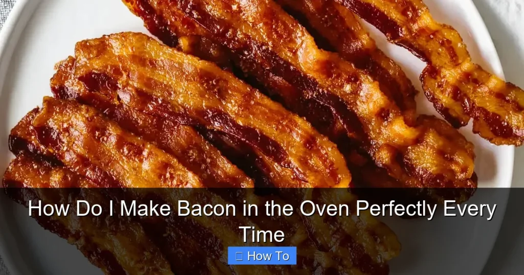 How Do I Make Bacon in the Oven Perfectly Every Time