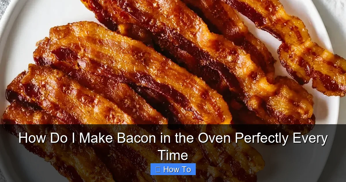 How Do I Make Bacon in the Oven Perfectly Every Time