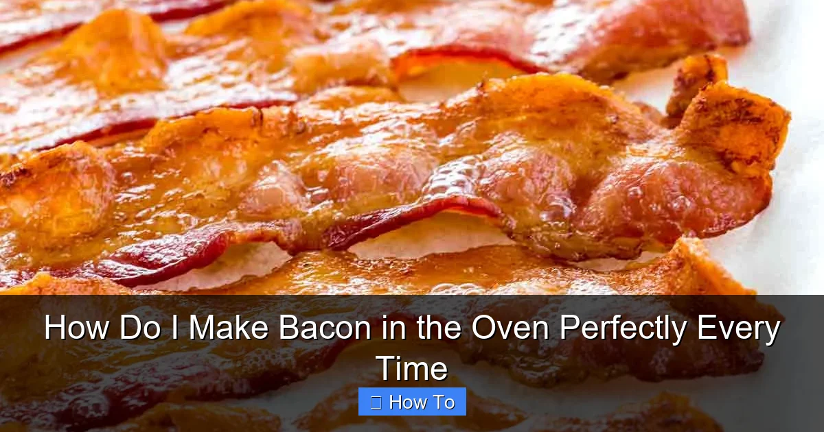 How Do I Make Bacon in the Oven Perfectly Every Time