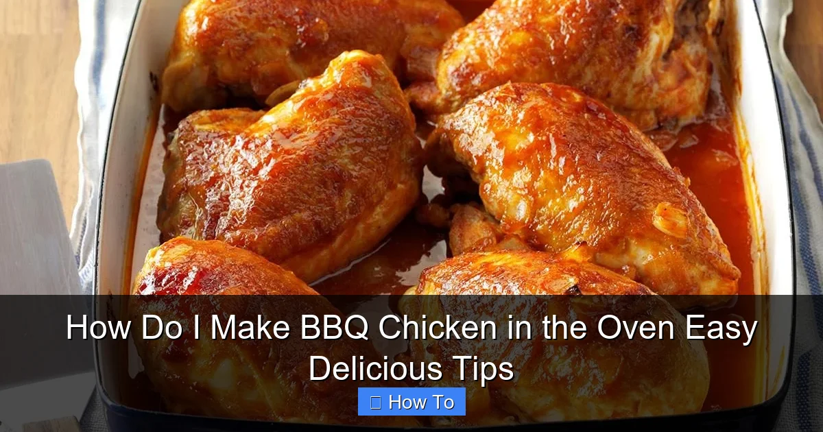 How Do I Make BBQ Chicken in the Oven Easy Delicious Tips