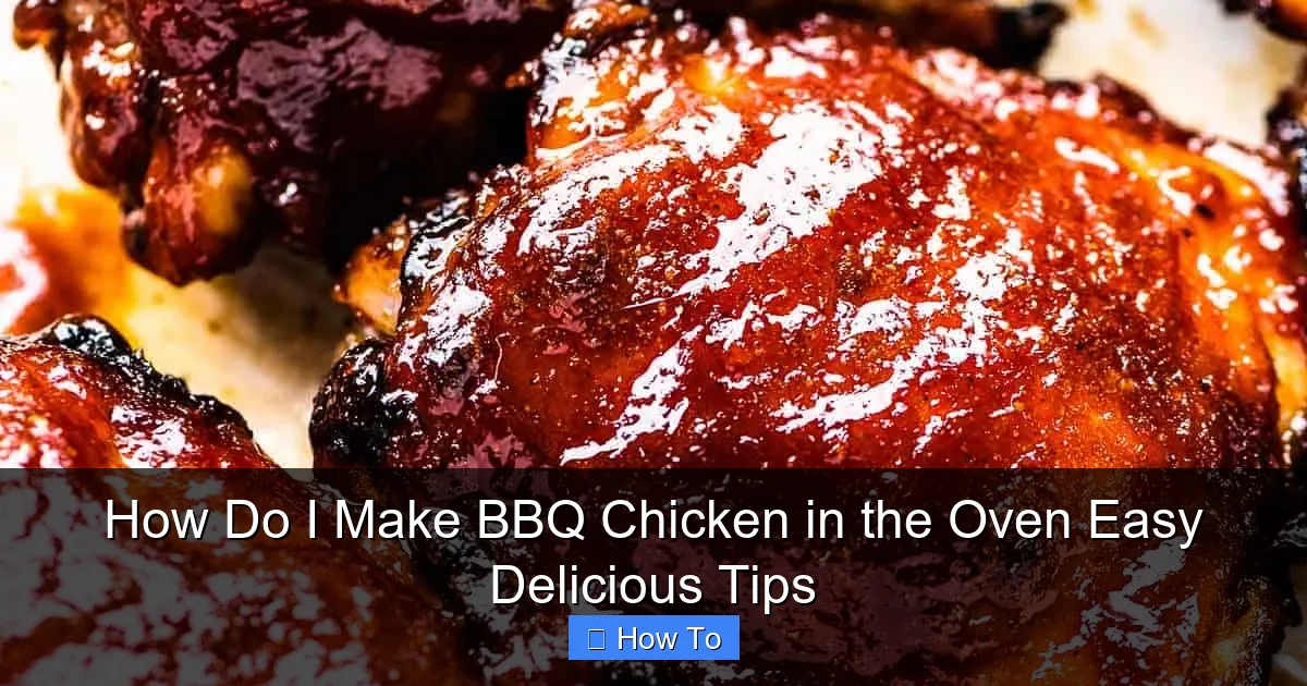 How Do I Make BBQ Chicken in the Oven Easy Delicious Tips
