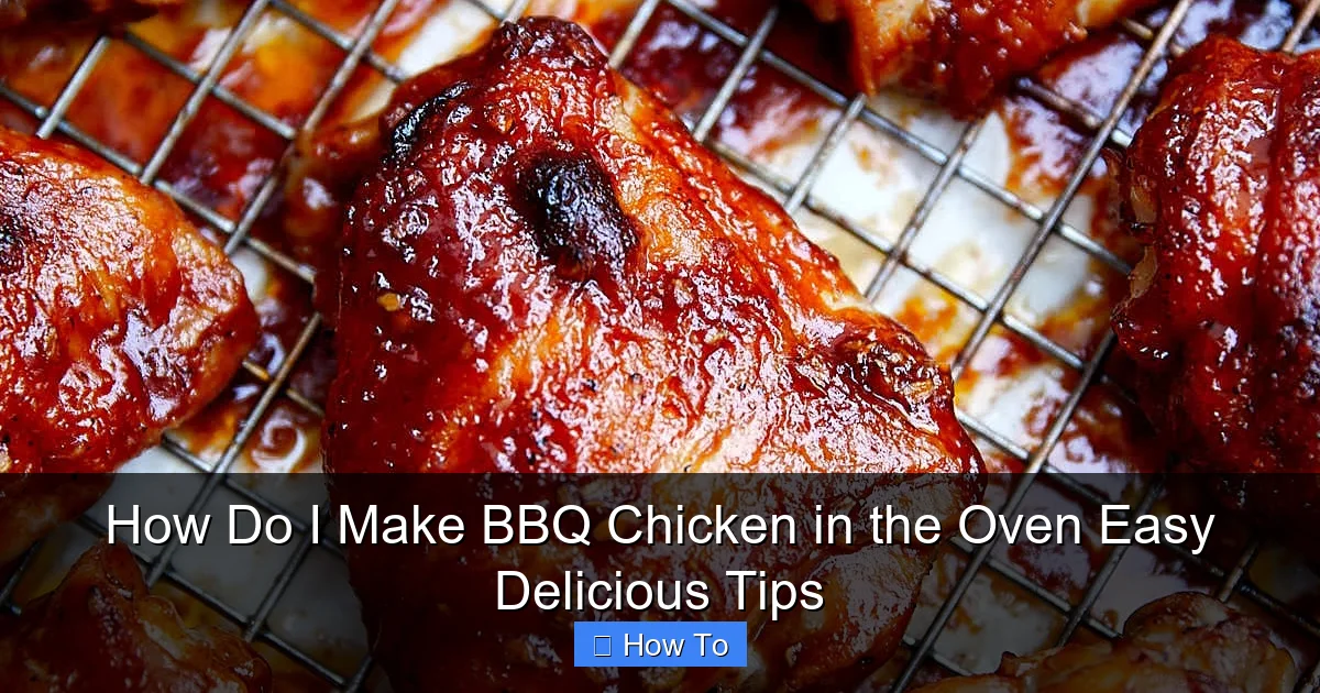 How Do I Make BBQ Chicken in the Oven Easy Delicious Tips
