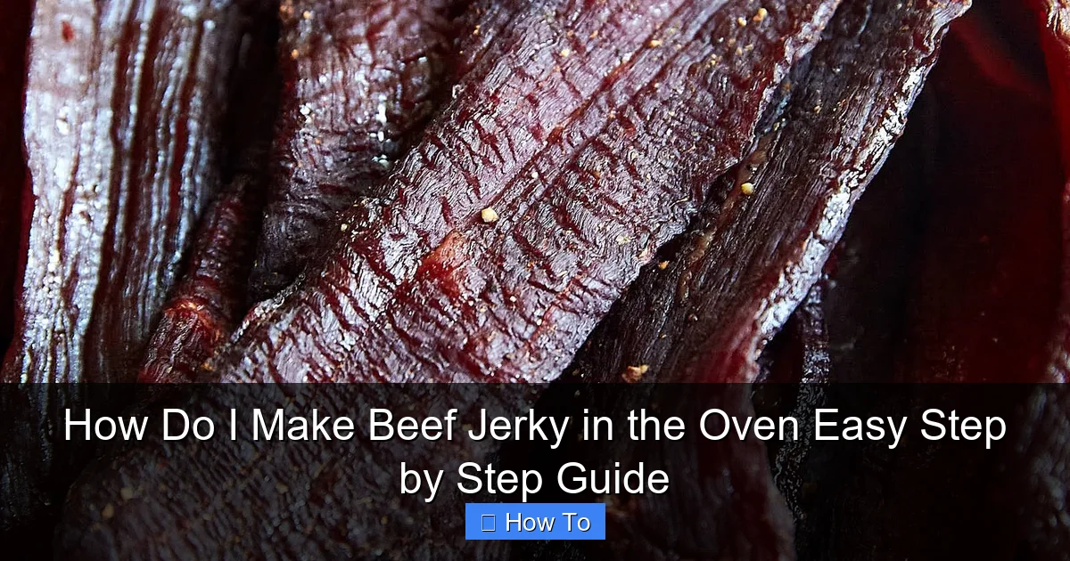 How Do I Make Beef Jerky in the Oven Easy Step by Step Guide