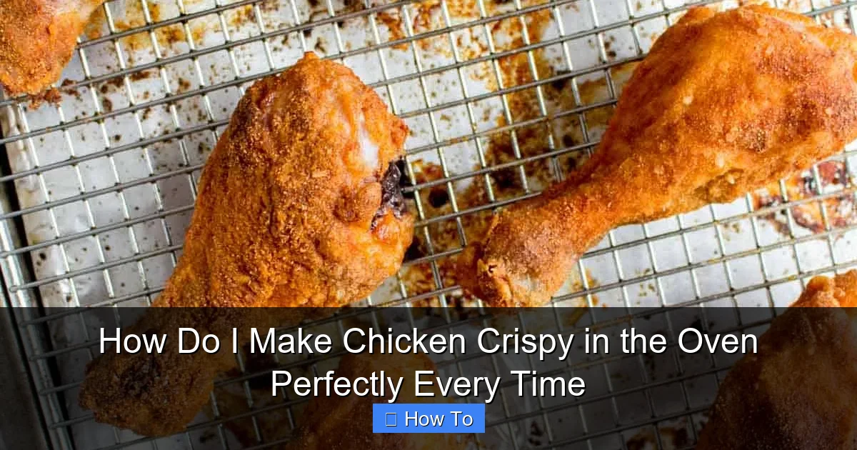 How Do I Make Chicken Crispy in the Oven Perfectly Every Time