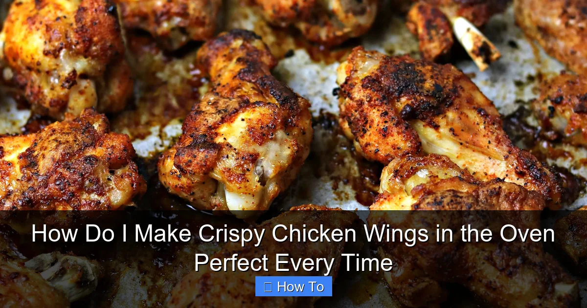 How Do I Make Crispy Chicken Wings in the Oven Perfect Every Time