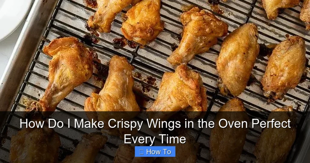 How Do I Make Crispy Wings in the Oven Perfect Every Time