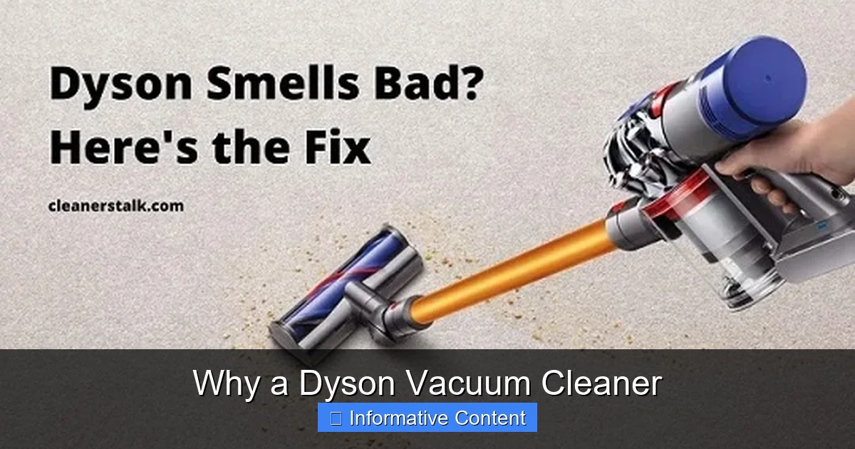Why a Dyson Vacuum Cleaner