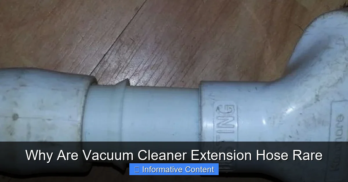 Why Are Vacuum Cleaner Extension Hose Rare