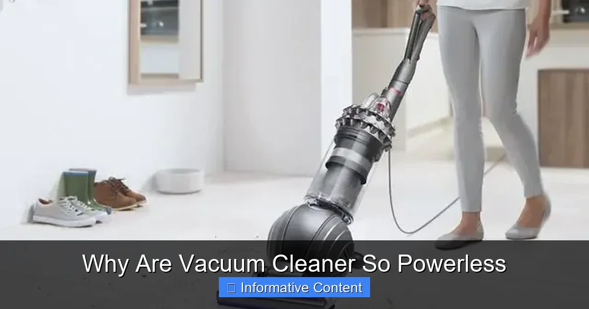Why Are Vacuum Cleaner So Powerless