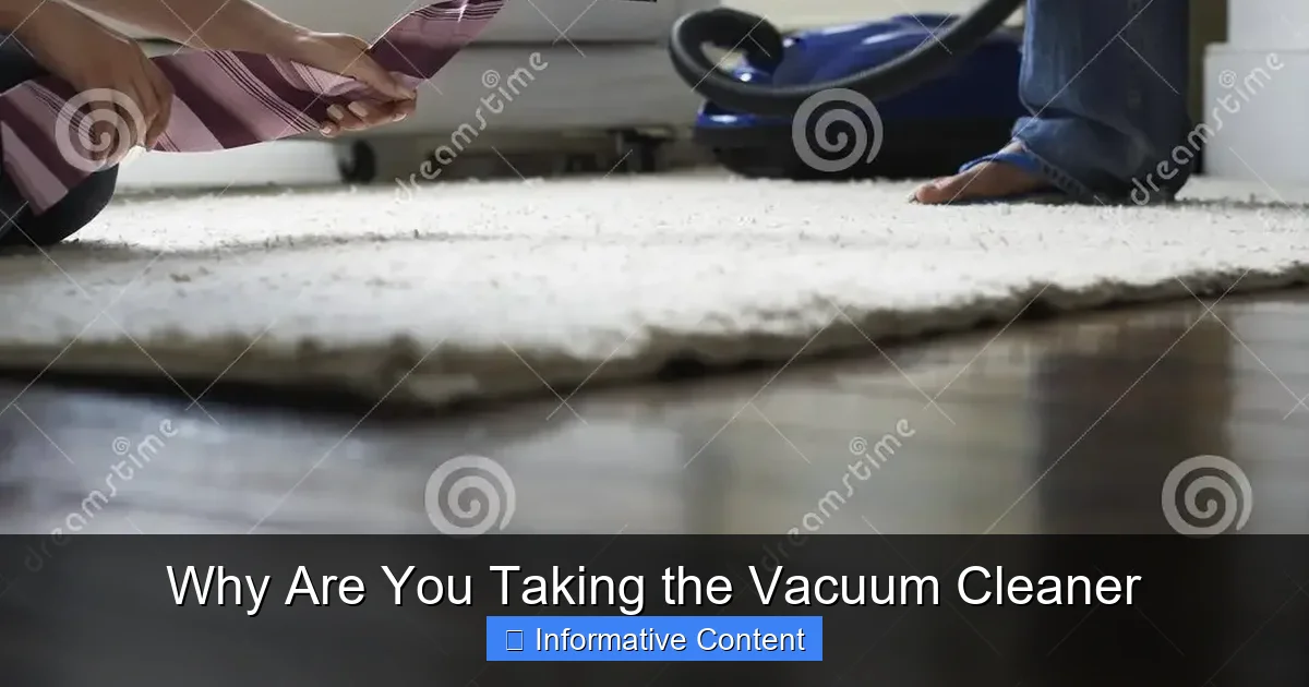 Why Are You Taking the Vacuum Cleaner