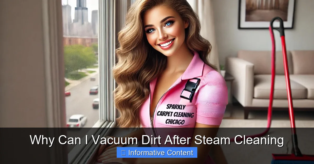 Why Can I Vacuum Dirt After Steam Cleaning