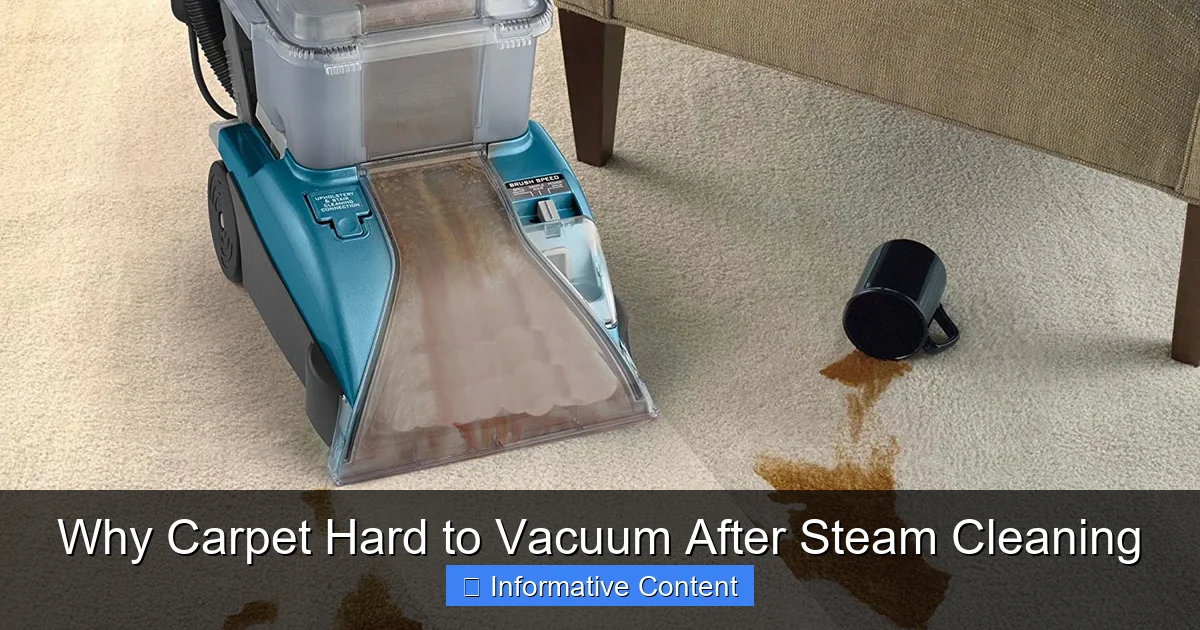 Why Carpet Hard to Vacuum After Steam Cleaning