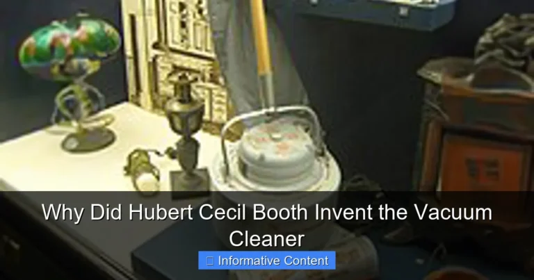 Why Did Hubert Cecil Booth Invent the Vacuum Cleaner