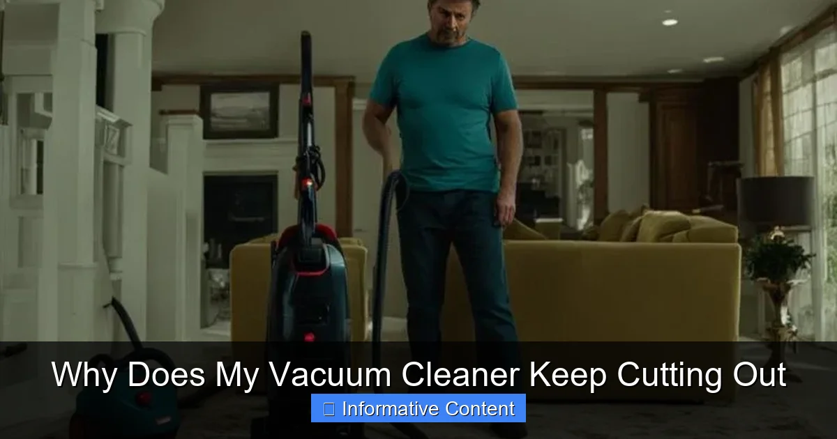 Why Does My Vacuum Cleaner Keep Cutting Out