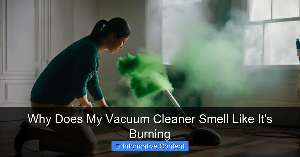 Why Does My Vacuum Cleaner Smell Like It's Burning