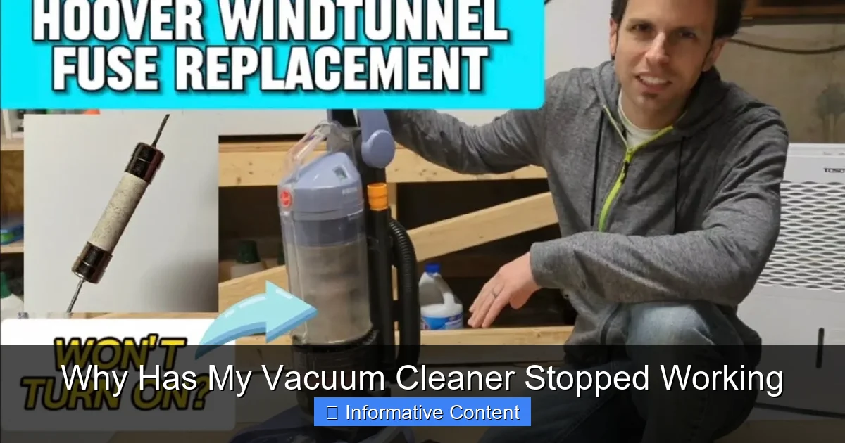 Why Has My Vacuum Cleaner Stopped Working