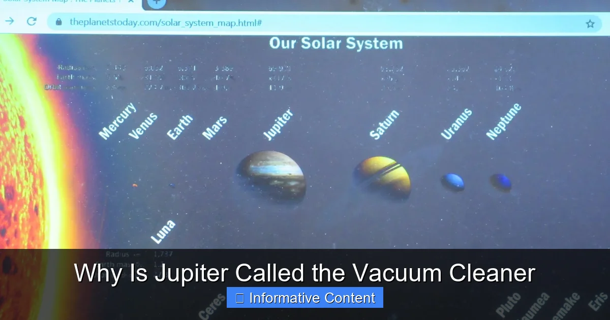 Why Is Jupiter Called the Vacuum Cleaner