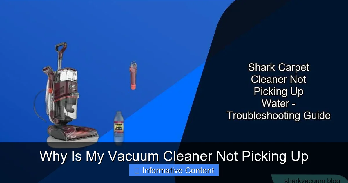 Why Is My Vacuum Cleaner Not Picking Up