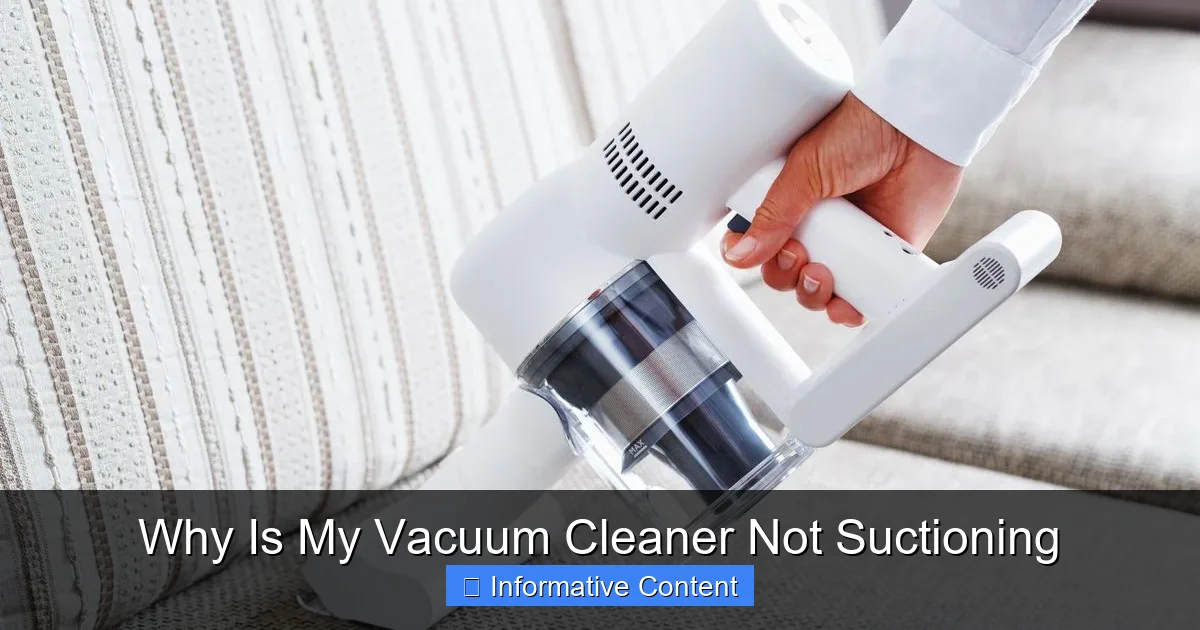 Why Is My Vacuum Cleaner Not Suctioning