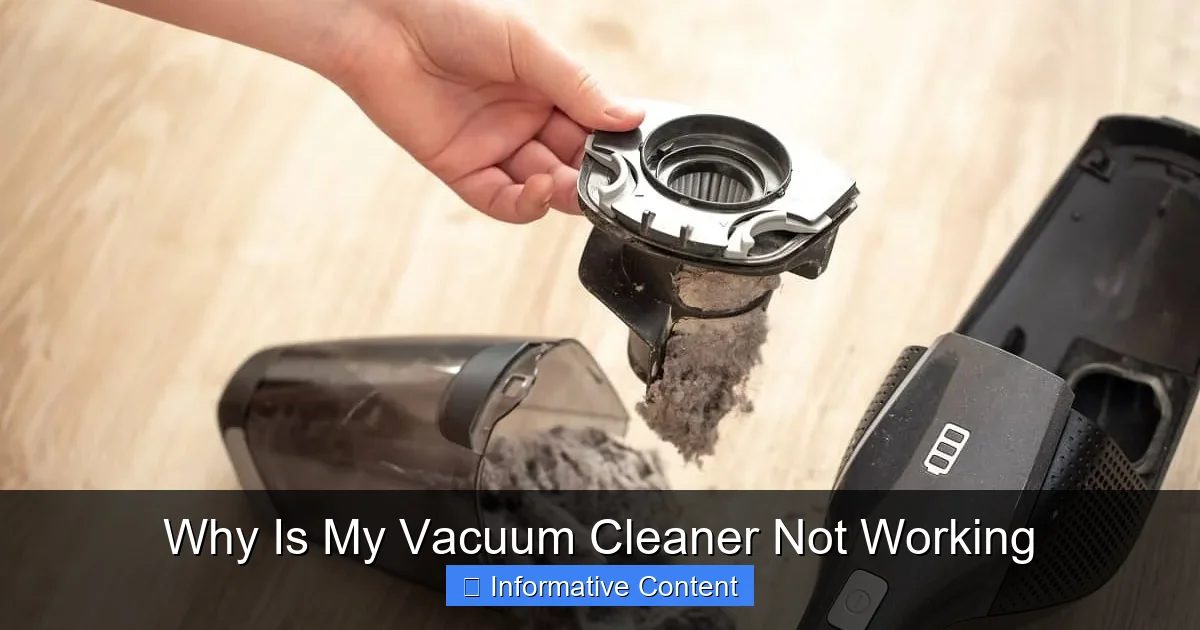Why Is My Vacuum Cleaner Not Working