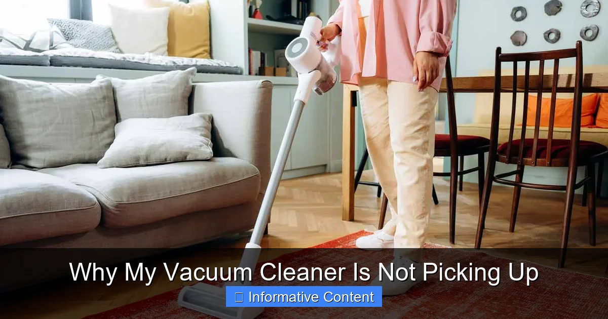 Why My Vacuum Cleaner Is Not Picking Up