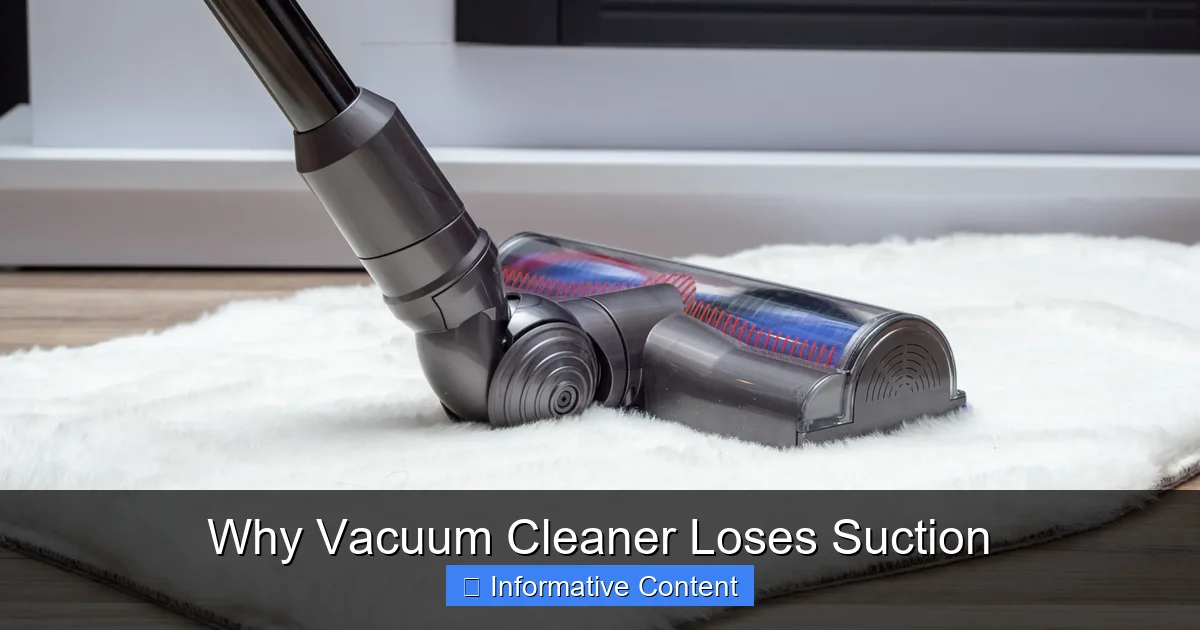 Why Vacuum Cleaner Loses Suction