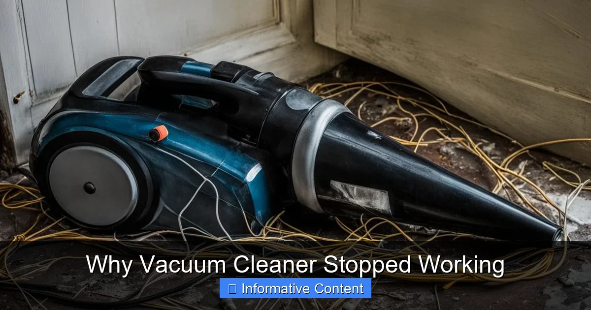 Why Vacuum Cleaner Stopped Working