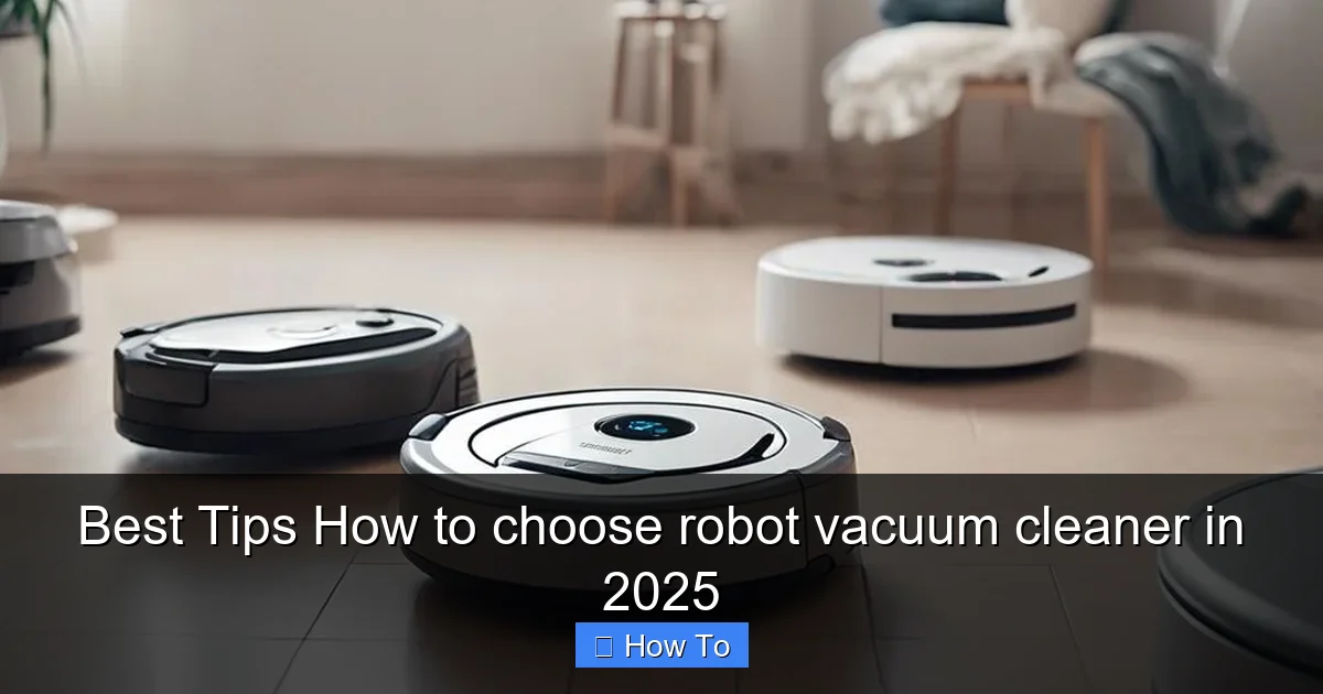 Best Tips How to choose robot vacuum cleaner in 2025
