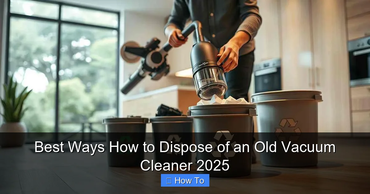 Best Ways How to Dispose of an Old Vacuum Cleaner 2025