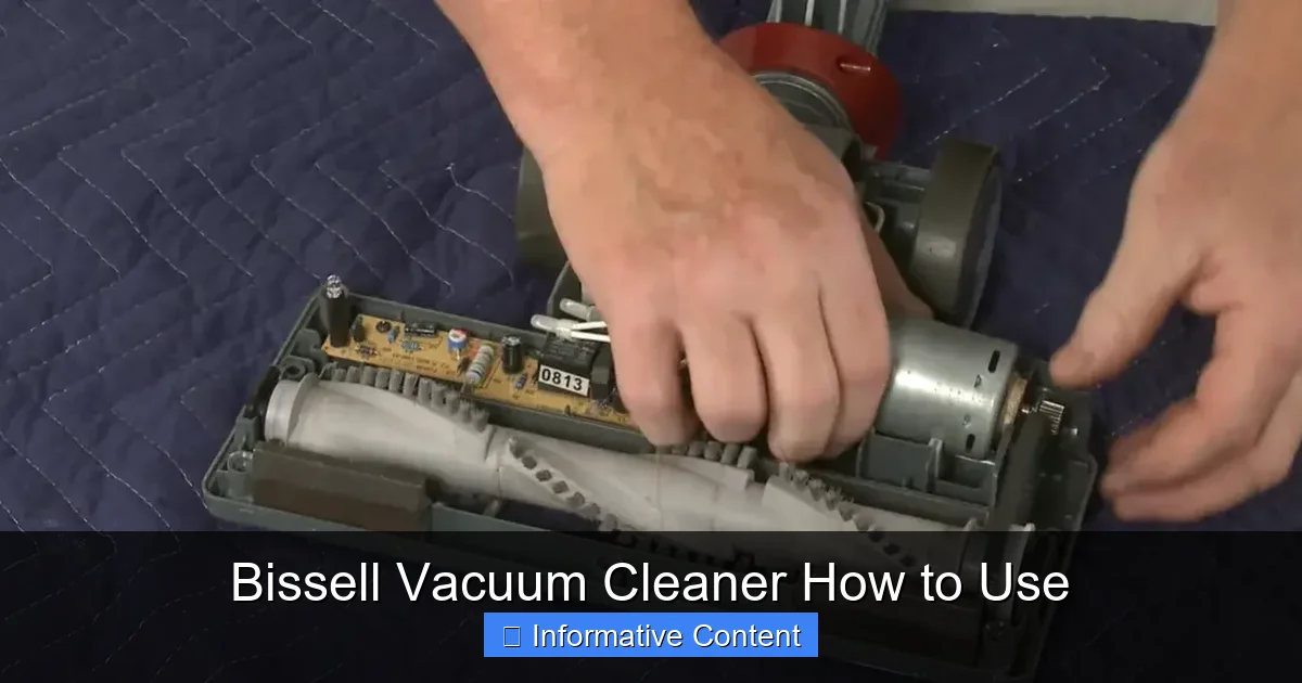 Bissell Vacuum Cleaner How to Use