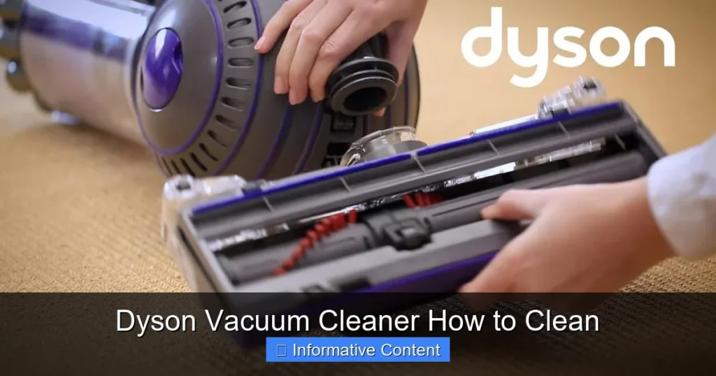 Dyson Vacuum Cleaner How to Clean