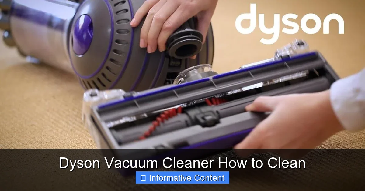 Dyson Vacuum Cleaner How to Clean