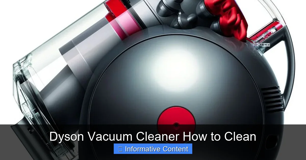 Dyson Vacuum Cleaner How to Clean