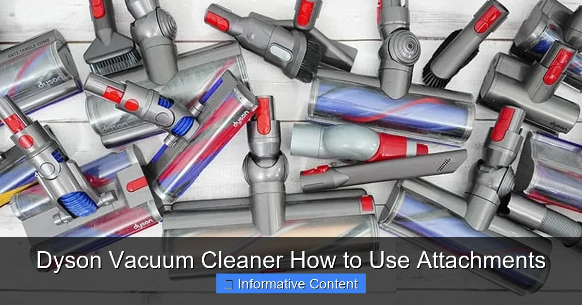 Dyson Vacuum Cleaner How to Use Attachments