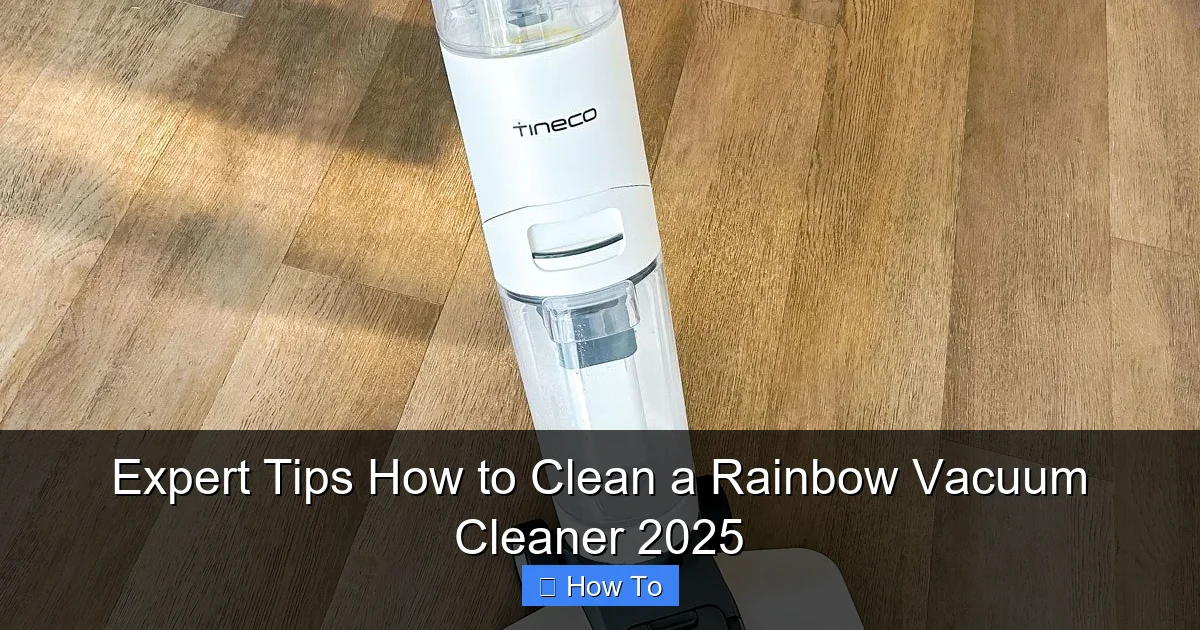 Expert Tips How to Clean a Rainbow Vacuum Cleaner 2025