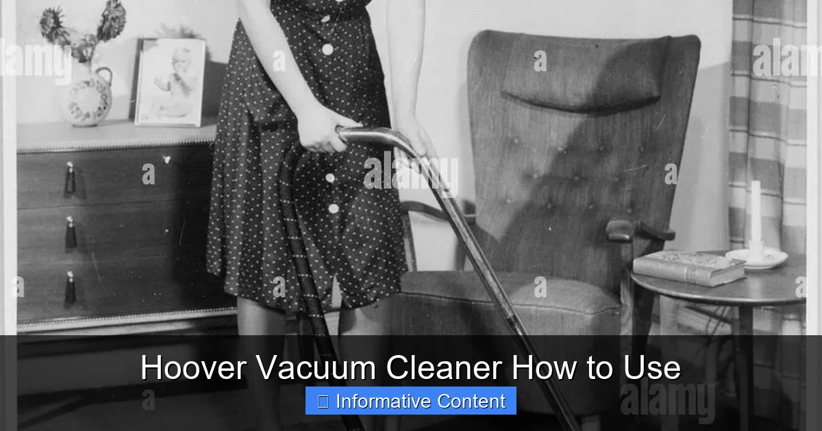 Hoover Vacuum Cleaner How to Use