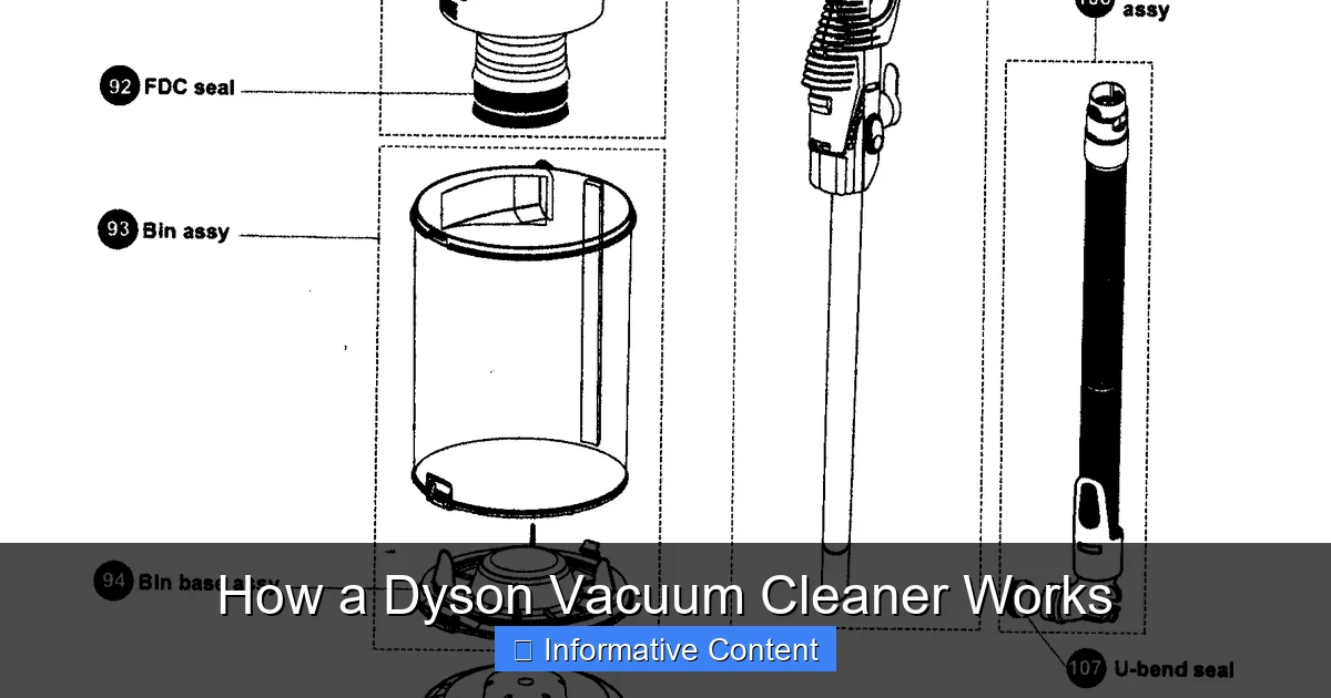 How a Dyson Vacuum Cleaner Works