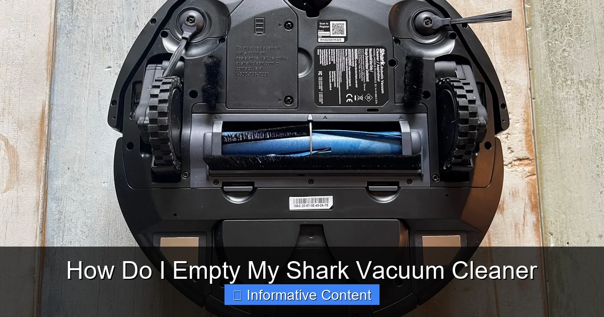 How Do I Empty My Shark Vacuum Cleaner