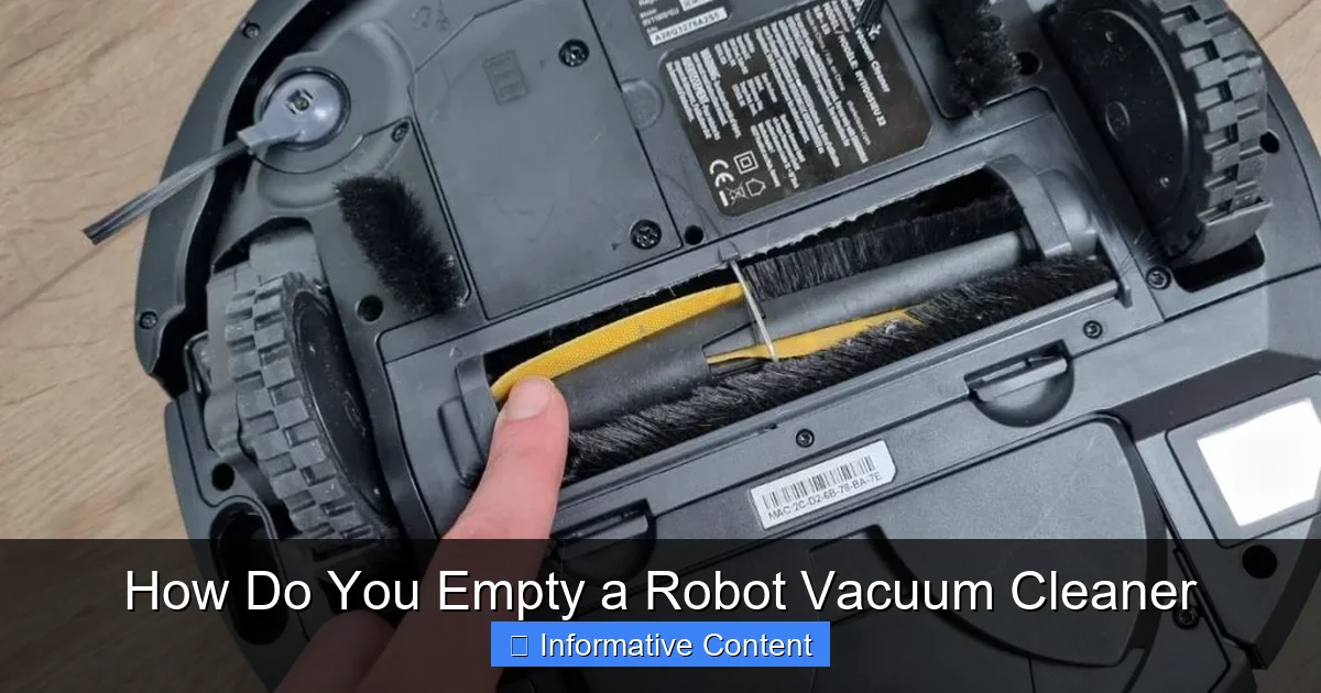 How Do You Empty a Robot Vacuum Cleaner