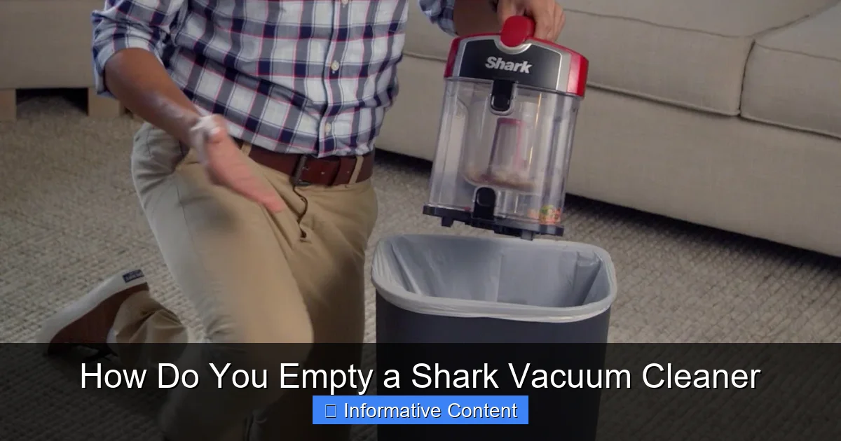 How Do You Empty a Shark Vacuum Cleaner