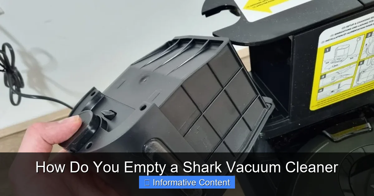 How Do You Empty a Shark Vacuum Cleaner