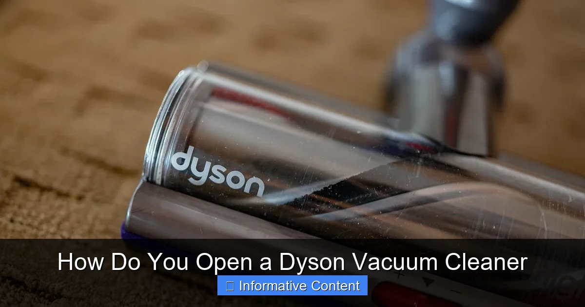 How Do You Open a Dyson Vacuum Cleaner