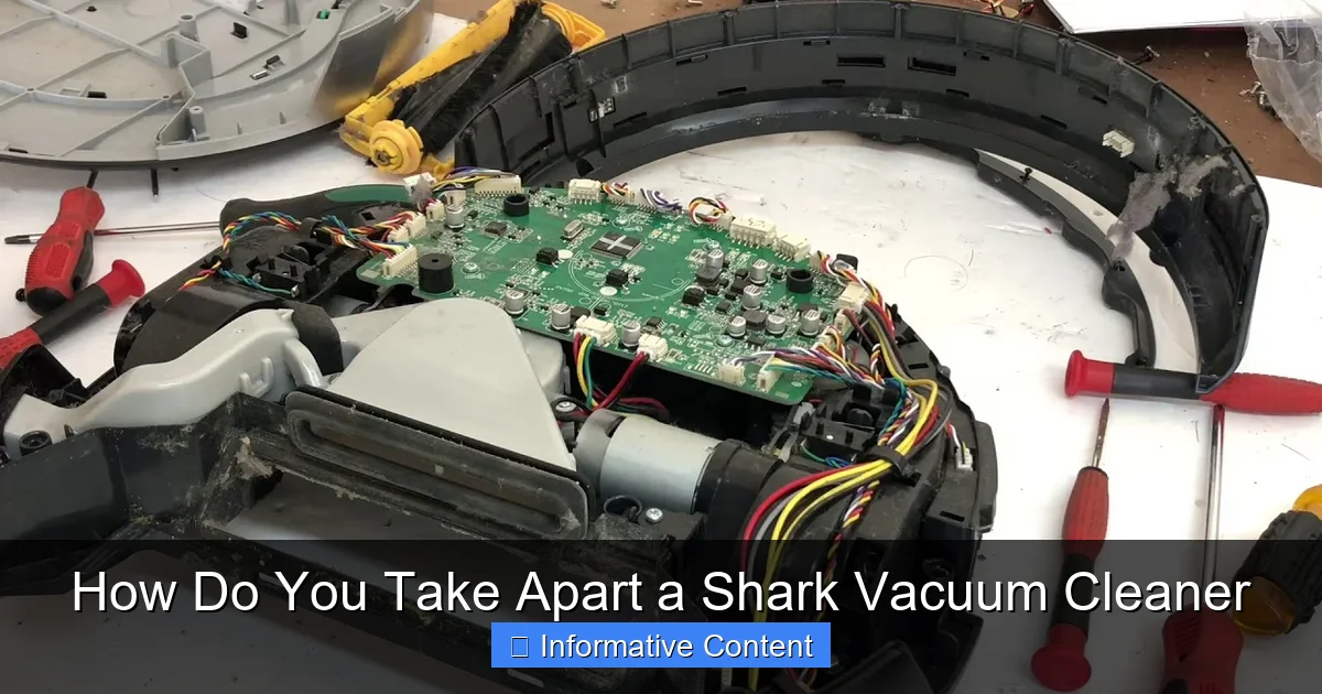 How Do You Take Apart a Shark Vacuum Cleaner