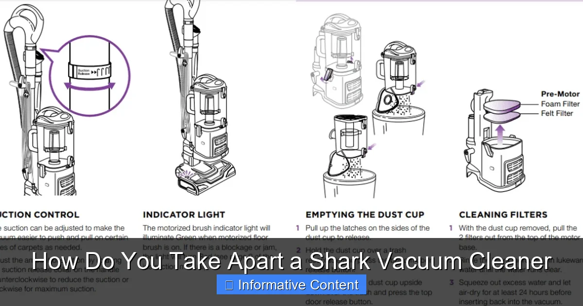 How Do You Take Apart a Shark Vacuum Cleaner