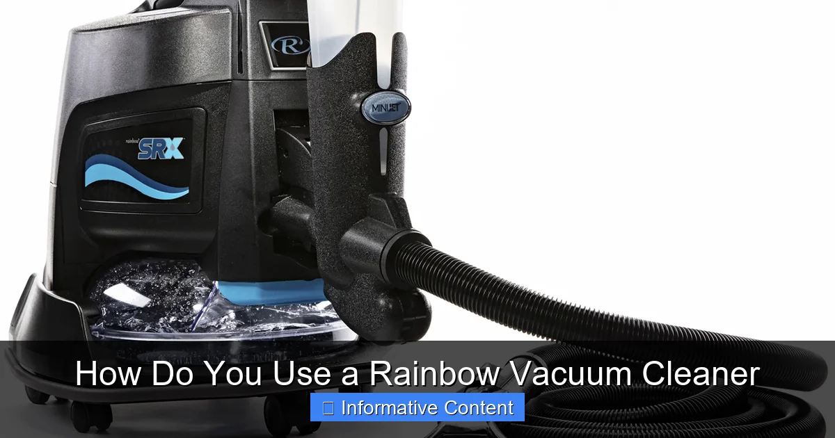 How Do You Use a Rainbow Vacuum Cleaner