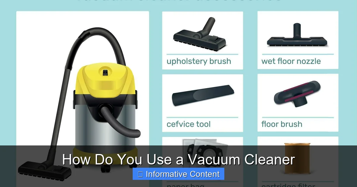 How Do You Use a Vacuum Cleaner