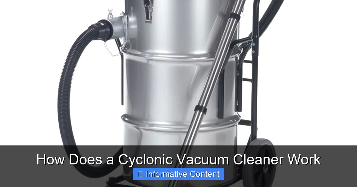 How Does a Cyclonic Vacuum Cleaner Work