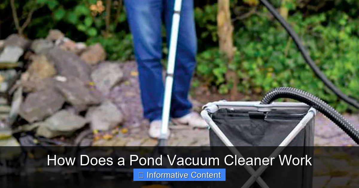 How Does a Pond Vacuum Cleaner Work