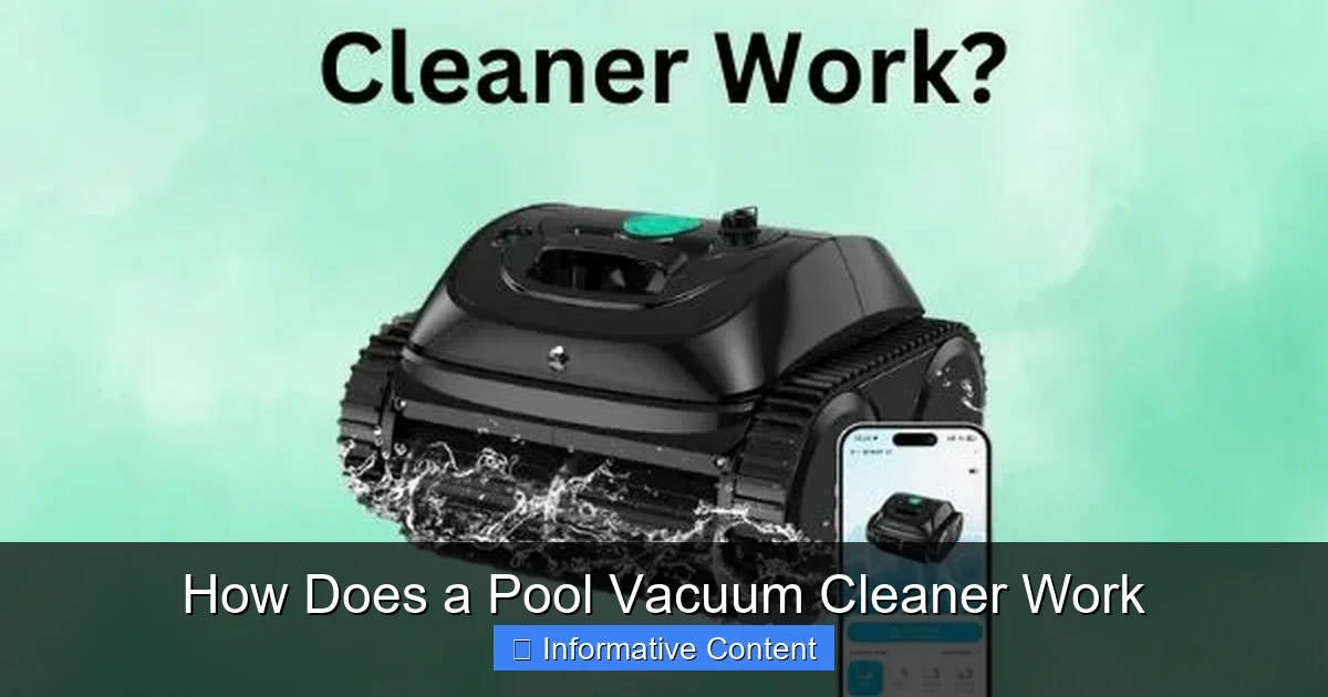 How Does a Pool Vacuum Cleaner Work