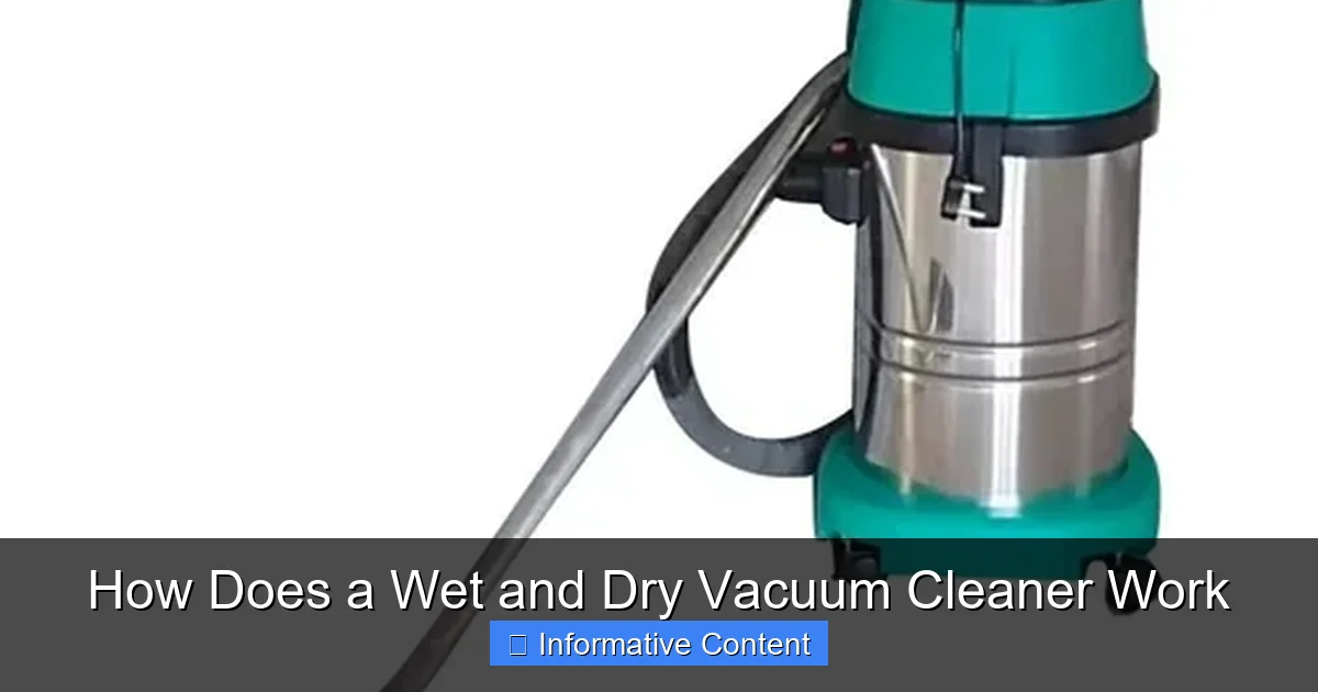 How Does a Wet and Dry Vacuum Cleaner Work